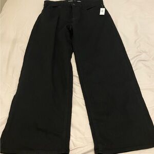 Women’s Petite 10 Old Navy Black Wide-Leg Pants